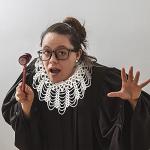 Funny Judge Robe Costume Set for Halloween Fun