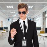 Secret Service Costume Set with Sunglasses and Earpiece