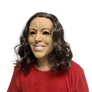 Kamala Harris Rubber Head Mask for Funny Cosplay