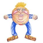 Humptee Trumptee Parody Chew Toy with Squeaker