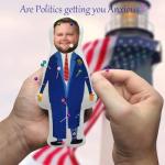 JD Vance Voodoo Doll Pin Holder - Political Gag