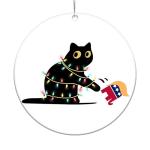Hilarious Black Cat GOP Christmas Ornament