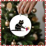 Hilarious Black Cat GOP Christmas Ornament