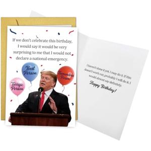 Funny Trump Birthday Card for Political Humor