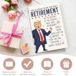 Hilarious Donald Retirement Card for Coworkers