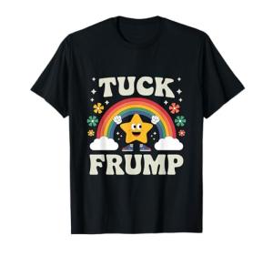 Tuck Frump Vibes Black Cotton T-Shirt