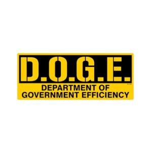 D.O.G.E. Sticker - Hilarious Elon Musk Parody Decal
