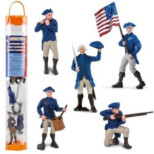 Mini Revolutionary War Toy Figures - Continental Army Set