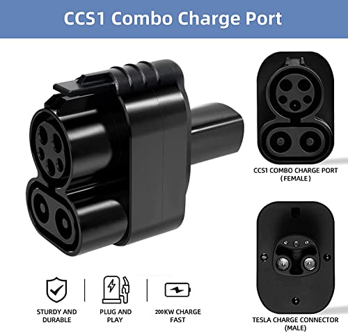 Arozk CCS Charger Adapter for Tesla with Case