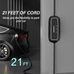 AplysiaTech 16Amp Portable EV Charger, 21 Ft Cable