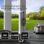 AplysiaTech 16Amp Portable EV Charger, 21 Ft Cable