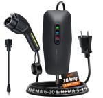 Portable EV Charger with 20FT Cable and Adapters