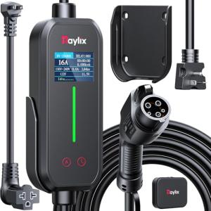Raylix 16A Portable EV Charger with 21ft Cable