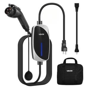 VEVOR 16 Amp Portable EV Charger with 25 ft Cable
