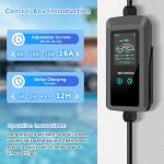 BETUMODA 16A Dual Level EV Charger, 25FT Cable