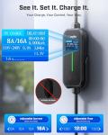 Upgraded Portable EV Charger with Adjustable Current