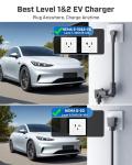 Upgraded Portable EV Charger with Adjustable Current