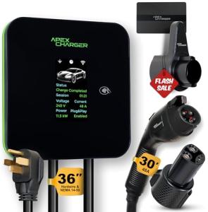 MACH 2 Fast Level 2 EV Charger with 30ft Cable