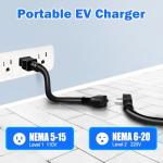 Portable 16Amp EV Charger with 17ft Cable
