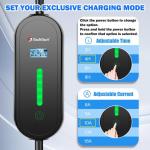 Portable 16Amp EV Charger with 17ft Cable