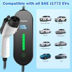 Portable 16Amp EV Charger with 17ft Cable