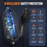 AIMILER Level 2 Portable EV Charger, 32A, 25ft