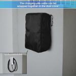 Tesla Charger Cover with Adjustable Zipper, Black