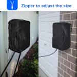 Tesla Charger Cover with Adjustable Zipper, Black