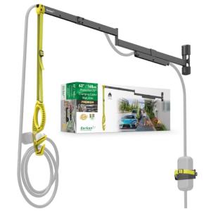 Barkan 63" Weatherproof EV Charging Cable Wall Arm