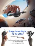 LISEN 3-in-1 Retractable Charging Cable for All Devices