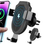 Wireless Car Charger - Fast Charging & Auto Clamping