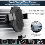 Wireless Car Charger - Fast Charging & Auto Clamping