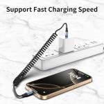 Coiled 3FT USB C Fast Charging Cable 2-Pack