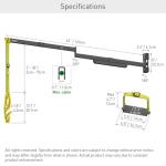 Barkan 63" Weatherproof EV Charging Cable Wall Arm