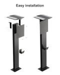 Outdoor Freestanding EV Charger Stand in Steel