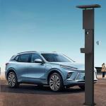 Outdoor Freestanding EV Charger Stand in Steel