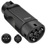 Type 1 to Type 2 EV Charger Adapter