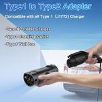Type 1 to Type 2 EV Charger Adapter