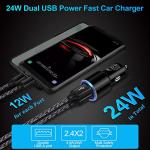 Dual Port USB Fast Car Charger - 2 Pack