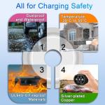 Type 1 to Type 2 EV Charger Adapter