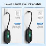 Portable Level 1 & 2 EV Charger J1772 16 Amp