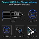 Dual Port USB Fast Car Charger - 2 Pack