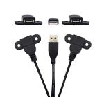 QiCheng&LYS USB Dual Female Charging Extension Cable