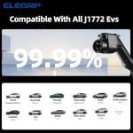 ELEGRP Portable EV Charger with 25FT Cable
