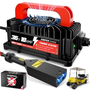 EXEFCH 36V 18A Golf Cart Charger for EZGO