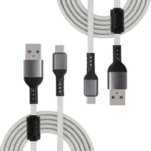 10-Foot Micro USB Cable 2-Pack - Fast Charge