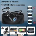 MAYWILLA Dual USB Car Dash Cam Charger Cable