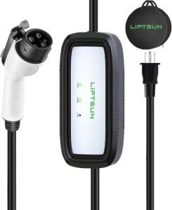 Liftsun Portable EV Charger, 15Amp 110V, 21Ft Cable
