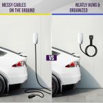 Tesla Charger Nozzle Holster - Wall-Mount Holder