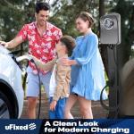 Outdoor Charger Stand for Tesla EVs - Black